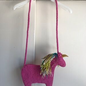 Handmade hand bag unicorn